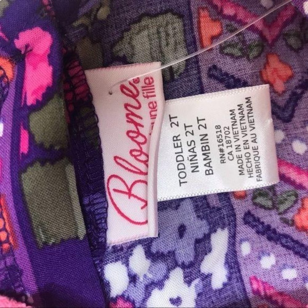 Nwt Bloome by de jeune fille floral cottage core embroidered  dress 2T - Picture 4 of 5
